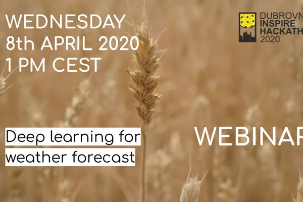 Next Webinar: Deep Learning for Weather Forecast