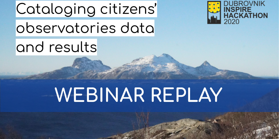 Webinar Recording: Cataloging citizens’ observatories data and results