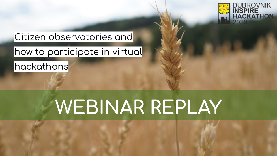Webinar Recording: Citizen observatories and how to participate in virtual hackathons -