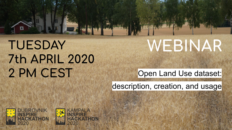 Upcoming webinar: Open Land Use dataset - description, creation and usage