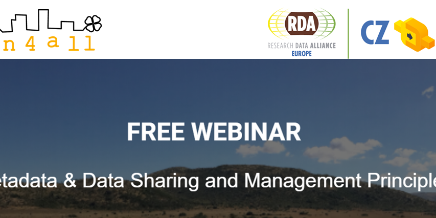 Invitation to Metadata & Data Sharing and Management Principles